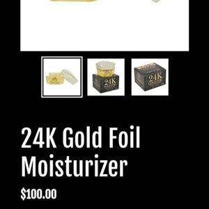 NIB Faccia 24K Gold Foil Moisturizer